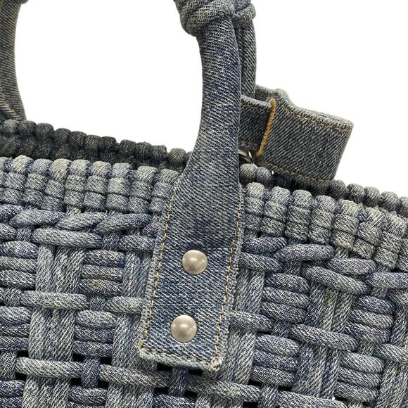 Auth BALENCIAGA Bistro XS Basket 671342 Blue Denim - Tote Bag - Picture 10 of 16